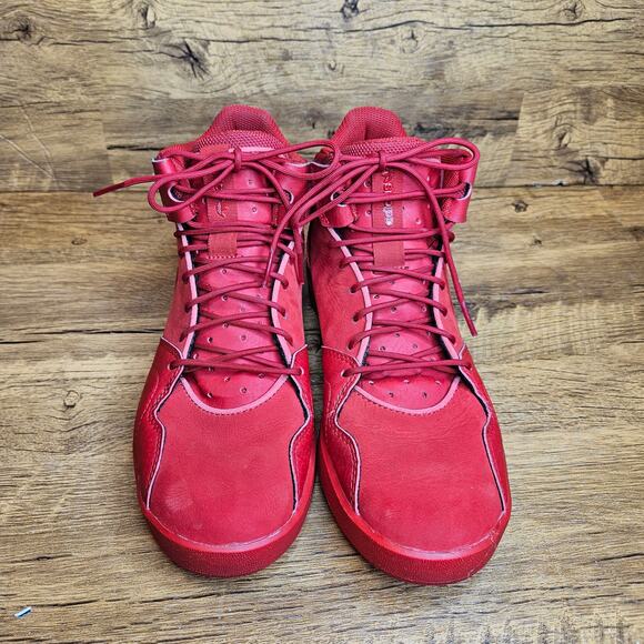 adidas Crestwood Mid-top Triple Red Sneaker sz 5.5 youth - Picture 9 of 10